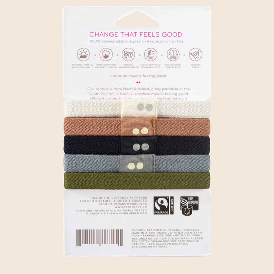 Plastic-Free Hair Ties - Classics