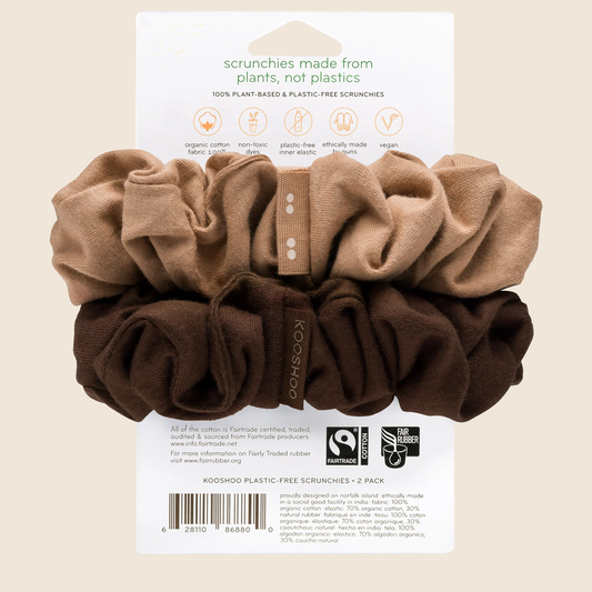 Plastic-Free Scrunchies - Macchiato Brown