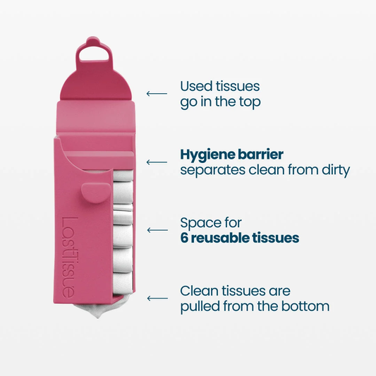LastTissue Reusable Tissue Pack - Magenta