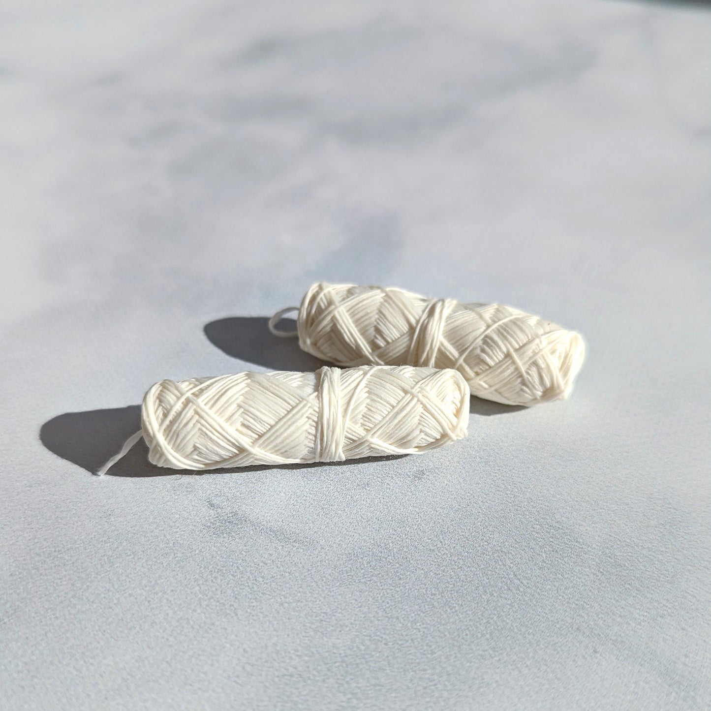 Organic & Vegan Bamboo Floss Refill - Natural White (Set of 2)