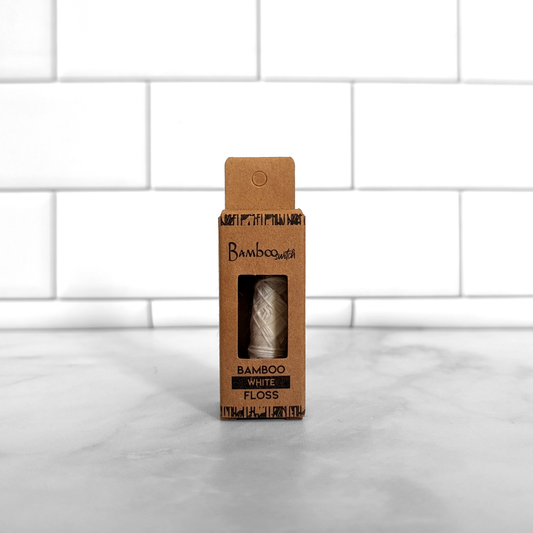Organic & Vegan Bamboo Floss - Natural White