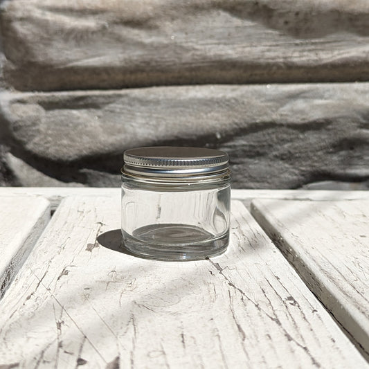 [FREE] 2.343 fl oz Glass Jar with Silver Lid