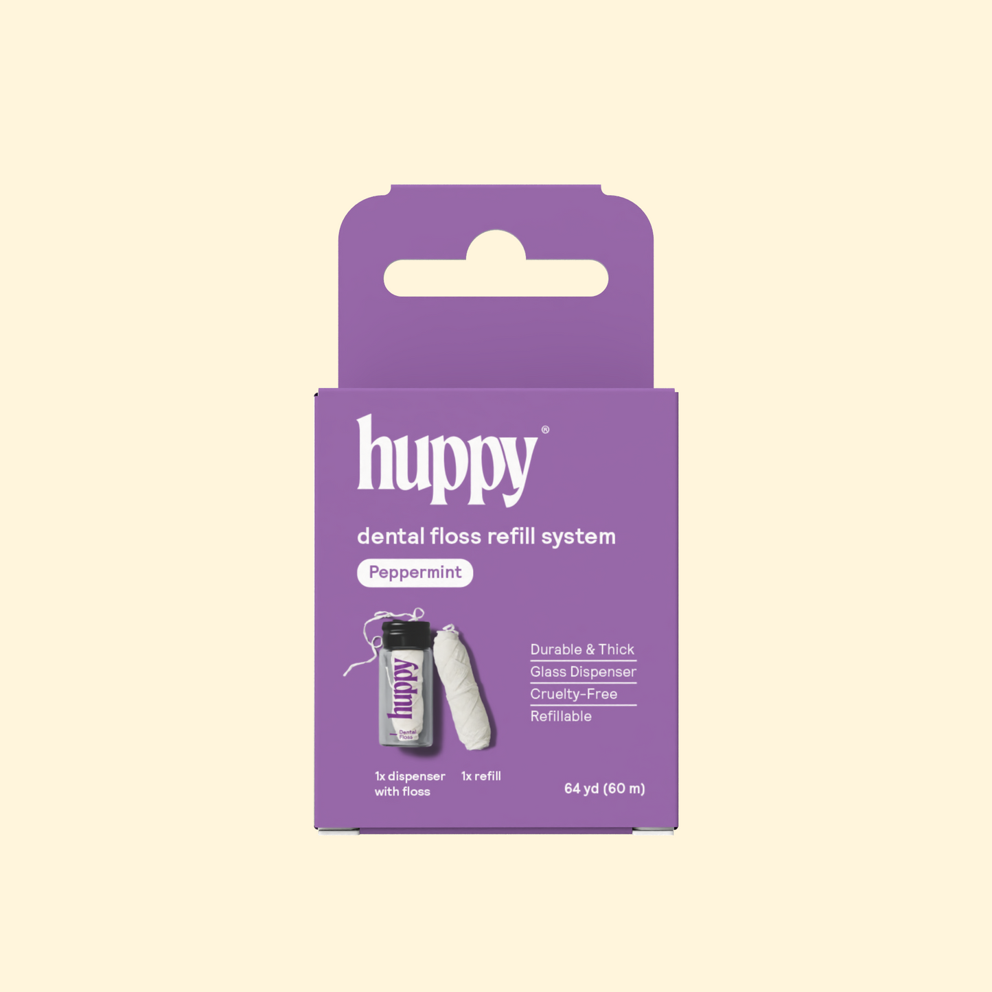 Vegan Dental Floss with Jar and Refill