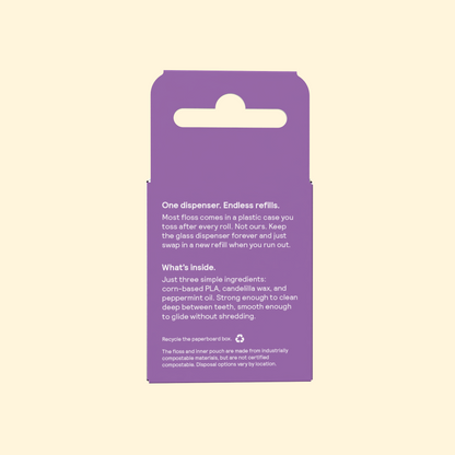 Vegan Dental Floss with Jar and Refill