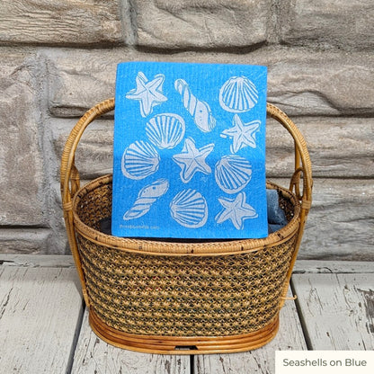 Swedish Dishcloth - Sea Designs