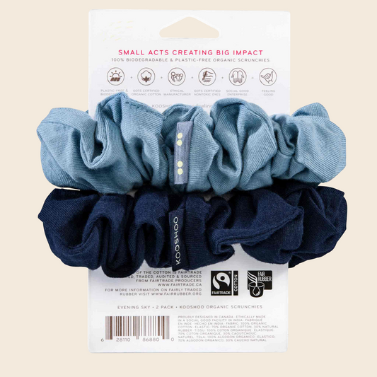 Plastic-Free Scrunchies - Evening Sky