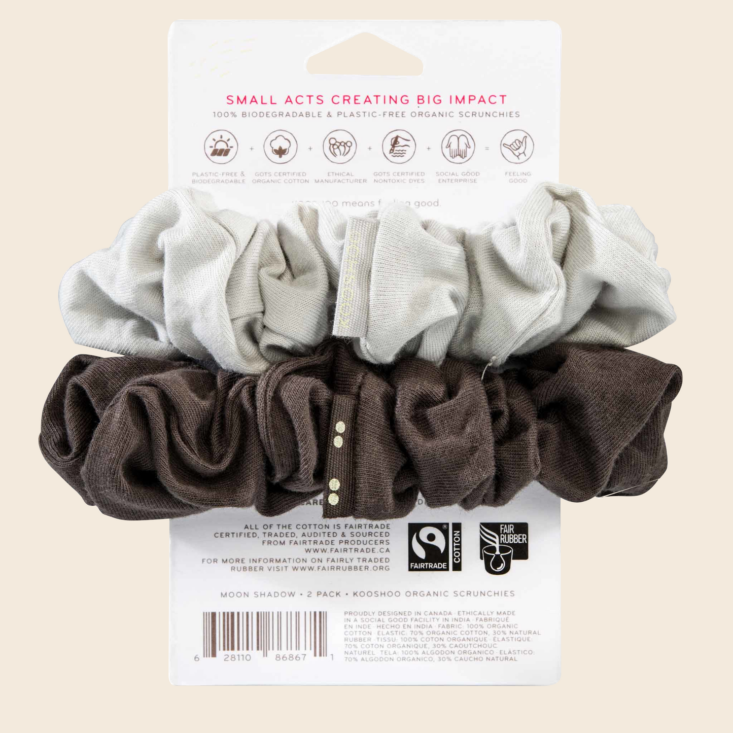 Plastic-Free Scrunchies - Moon Shadow
