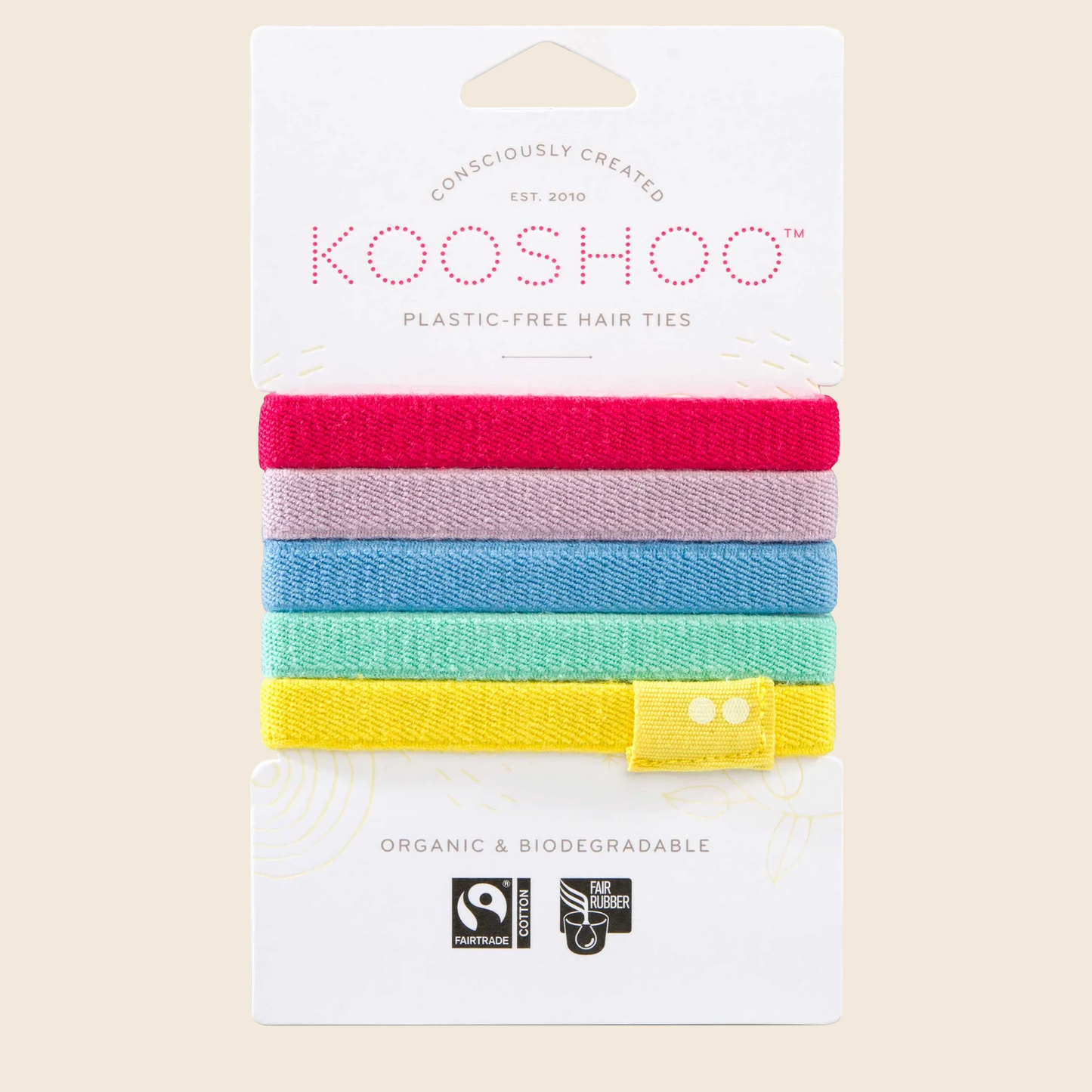 [RETIRED] Plastic-Free Hair Ties - Rainbow