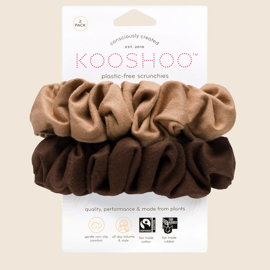 Plastic-Free Scrunchies - Macchiato Brown