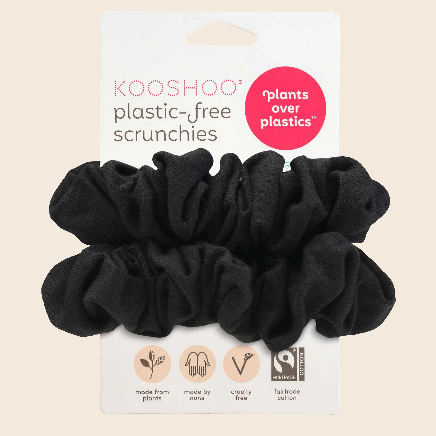 Plastic-Free Scrunchies - All Black