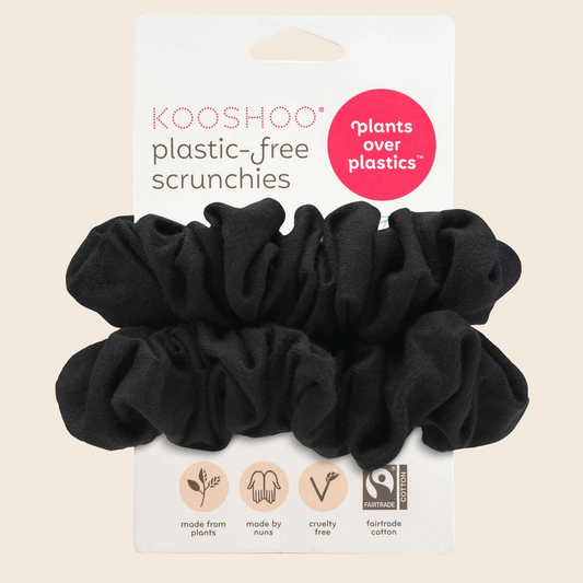 Plastic-Free Scrunchies - All Black