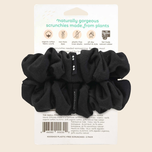 Plastic-Free Scrunchies - All Black