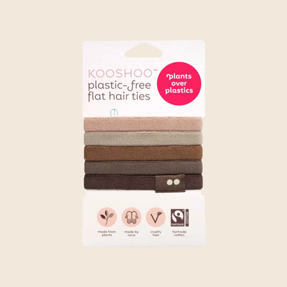 Plastic-Free Hair Ties - Earth Tints