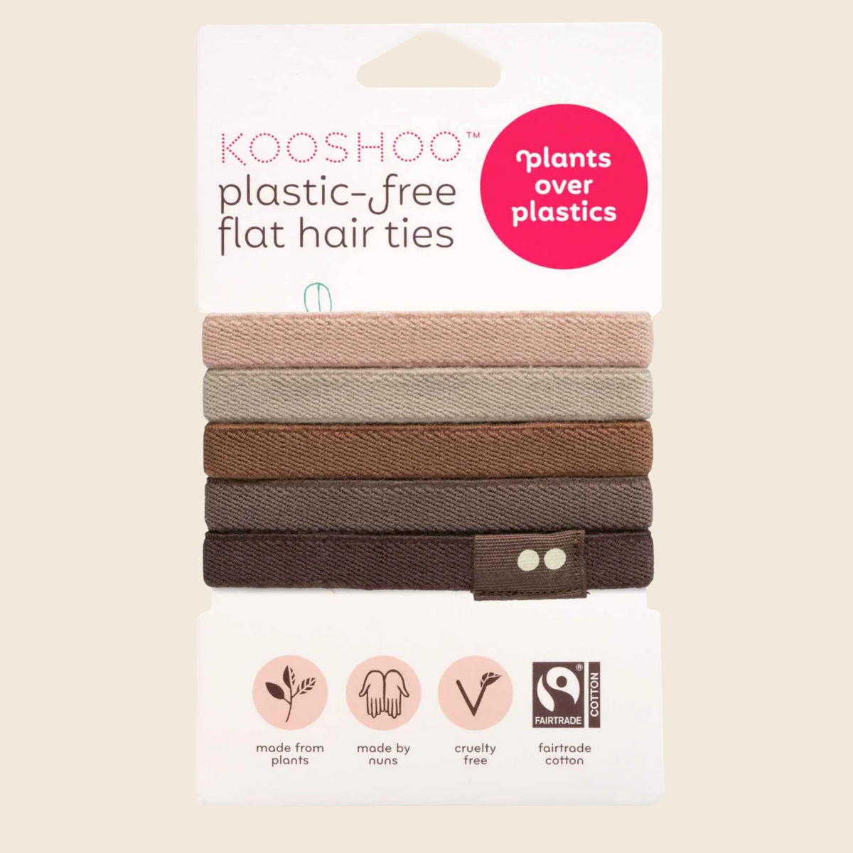Plastic-Free Hair Ties - Earth Tints