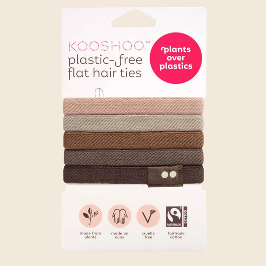 Plastic-Free Hair Ties - Earth Tints
