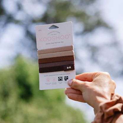 Plastic-Free Hair Ties - Earth Tints