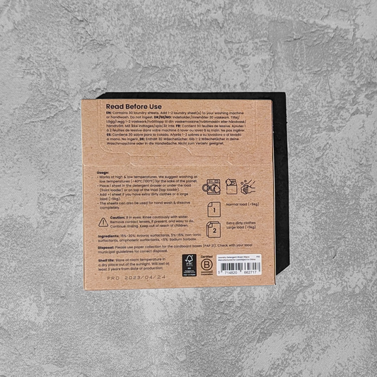Laundry Detergent Sheets (30 Count) - Unscented
