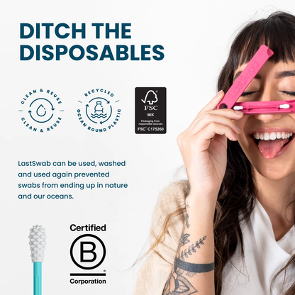 LastSwab Basic Reusable Ear Swab - Turquoise