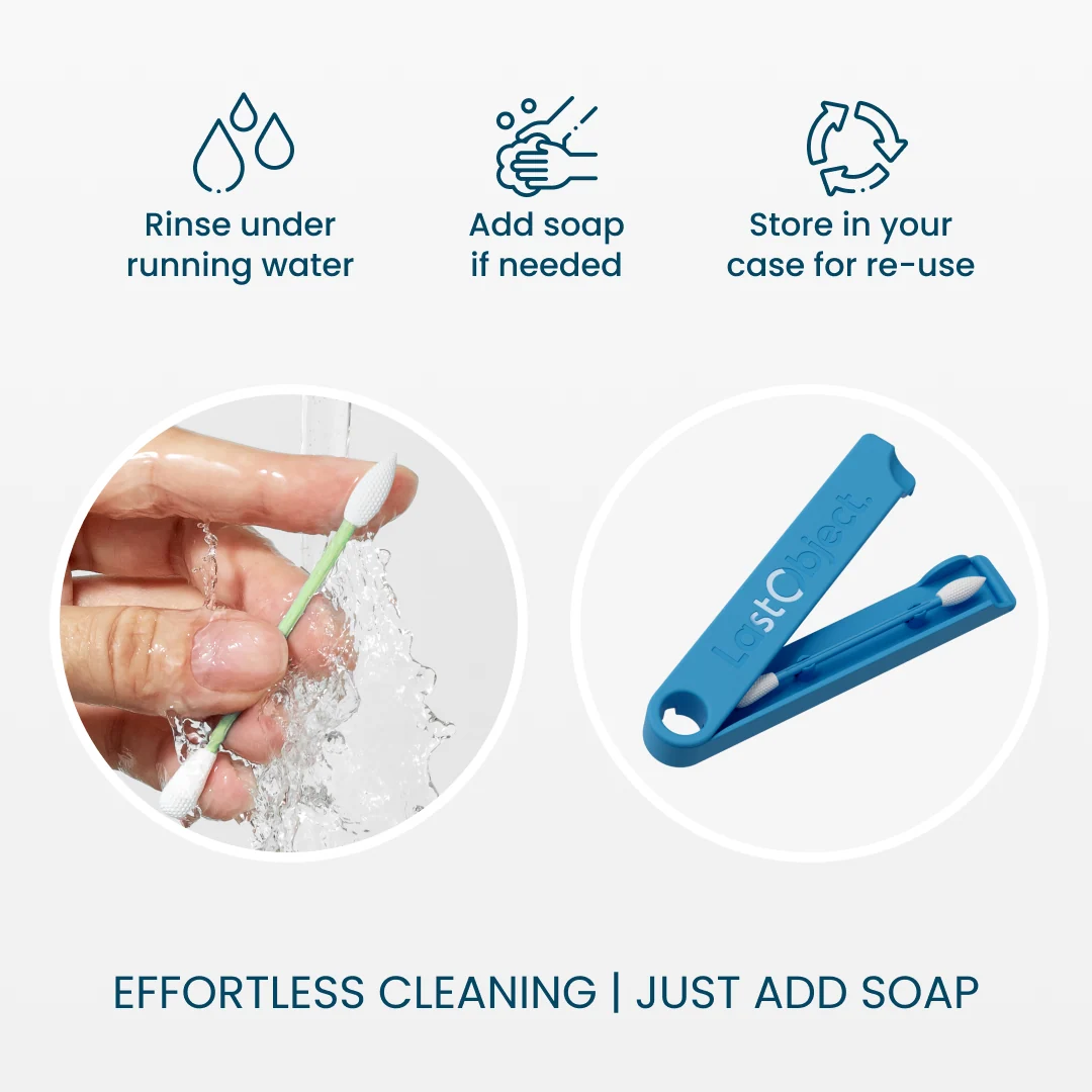 LastSwab Beauty Reusable Makeup Swab - Blue