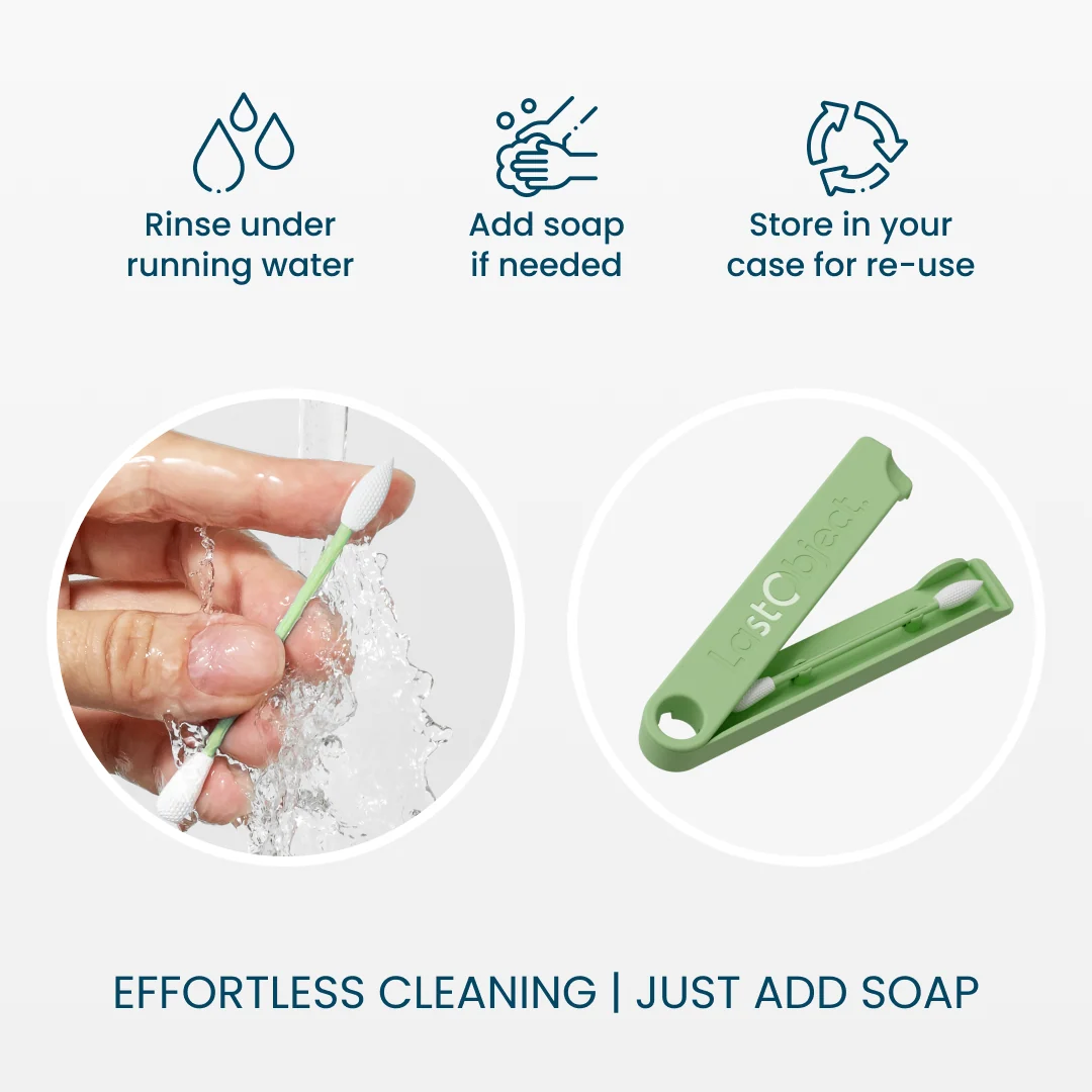 LastSwab Beauty Reusable Makeup Swab - Green
