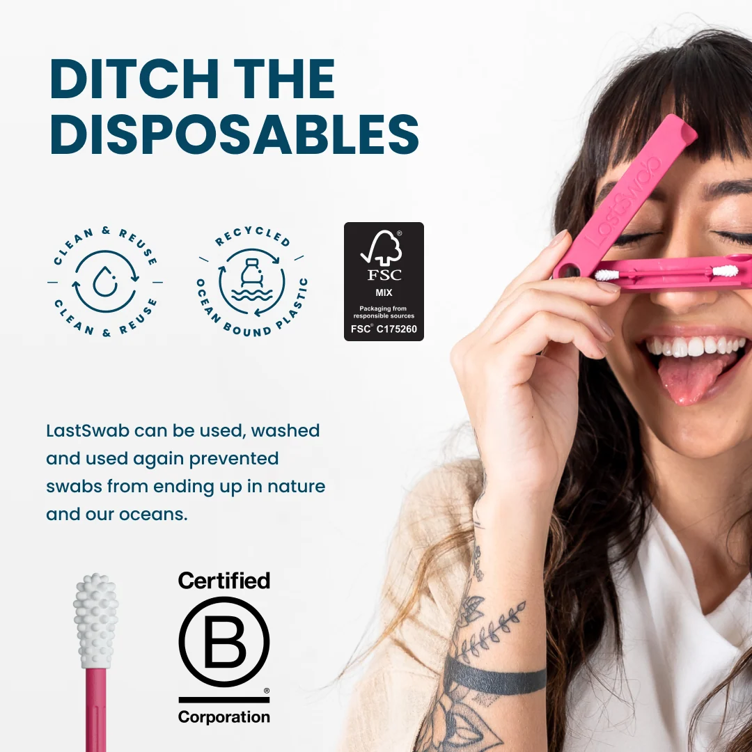 LastSwab Basic Reusable Ear Swab - Magenta