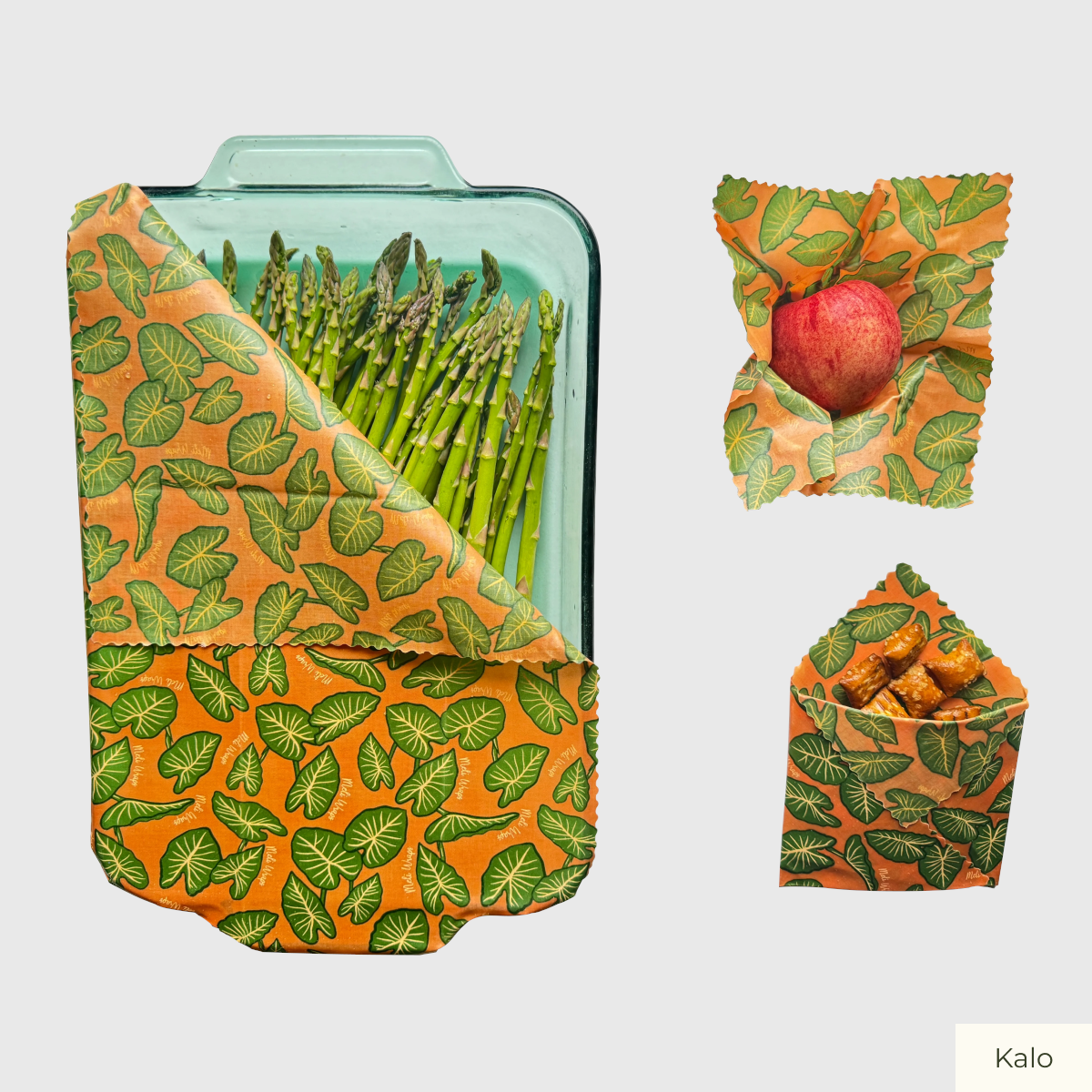 Beeswax Food Wrap (3-Pack) - Floral Designs