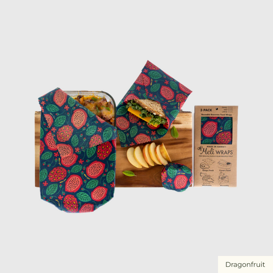 Beeswax Food Wrap (3-Pack) - Fruit Designs