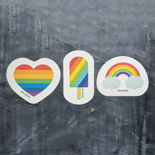 Pop-Up Sponge - Rainbow Pride Designs