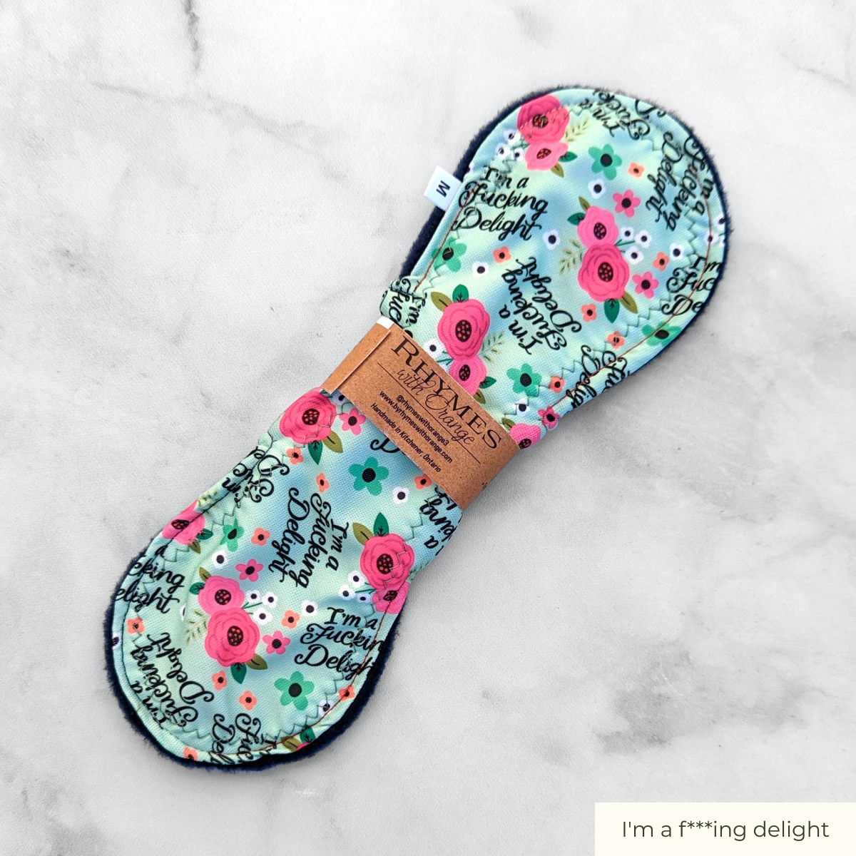 [RETIRED] Reusable Pad, Moderate Absorbency (10 inches) - Sweary Print Options