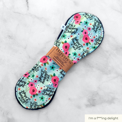 [RETIRED] Reusable Pad, Moderate Absorbency (10 inches) - Sweary Print Options