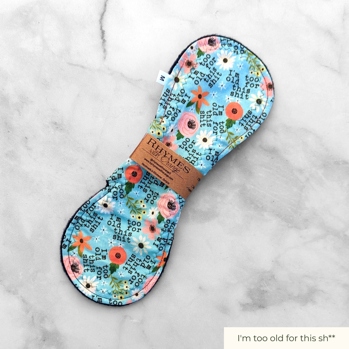 [RETIRED] Reusable Pad, Moderate Absorbency (10 inches) - Sweary Print Options