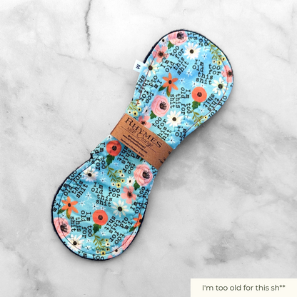 [RETIRED] Reusable Pad, Moderate Absorbency (10 inches) - Sweary Print Options