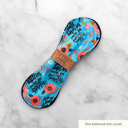 [RETIRED] Reusable Pad, Moderate Absorbency (10 inches) - Sweary Print Options