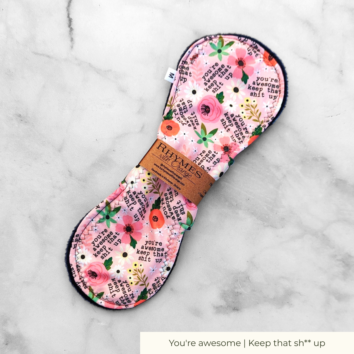 [RETIRED] Reusable Pad, Moderate Absorbency (10 inches) - Sweary Print Options