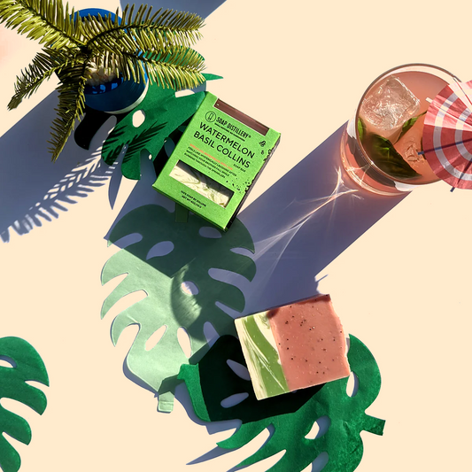 Watermelon Basil Collins Soap Bar