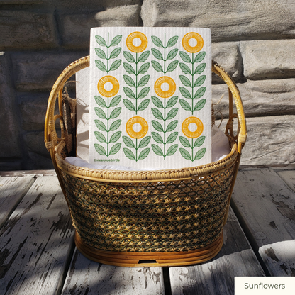 Swedish Dishcloth - Flower and Plant Designs