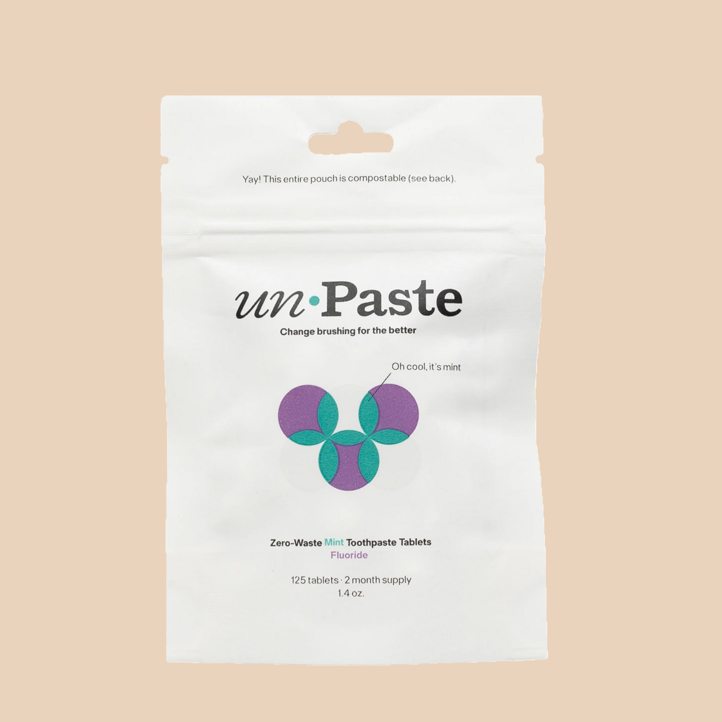 Mint Toothpaste Tablets (With Fluoride) - 125 Tablets