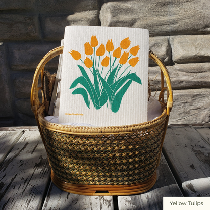 Swedish Dishcloth - Flower and Plant Designs