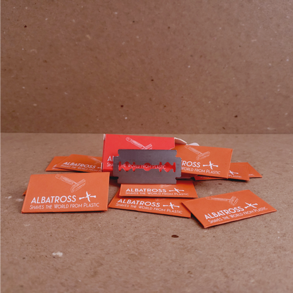 Pile of Albatross Razors with Box