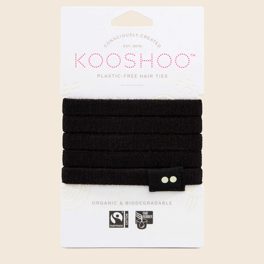 Plastic-Free Hair Ties - Black