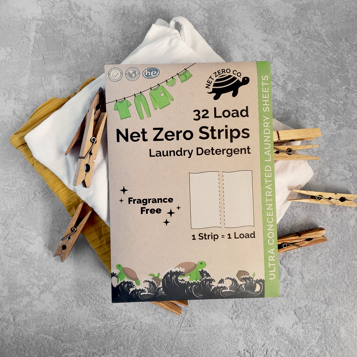 [RETIRED] Laundry Detergent Strips (32 Count) - Fragrance Free