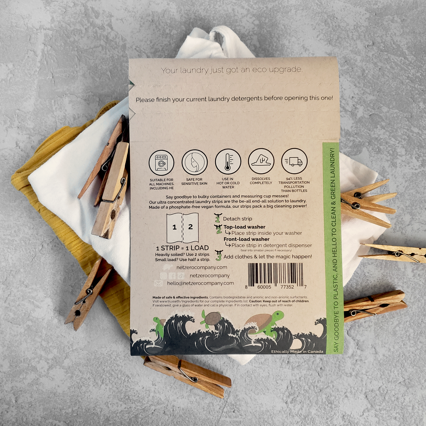 [RETIRED] Laundry Detergent Strips (32 Count) - Fragrance Free