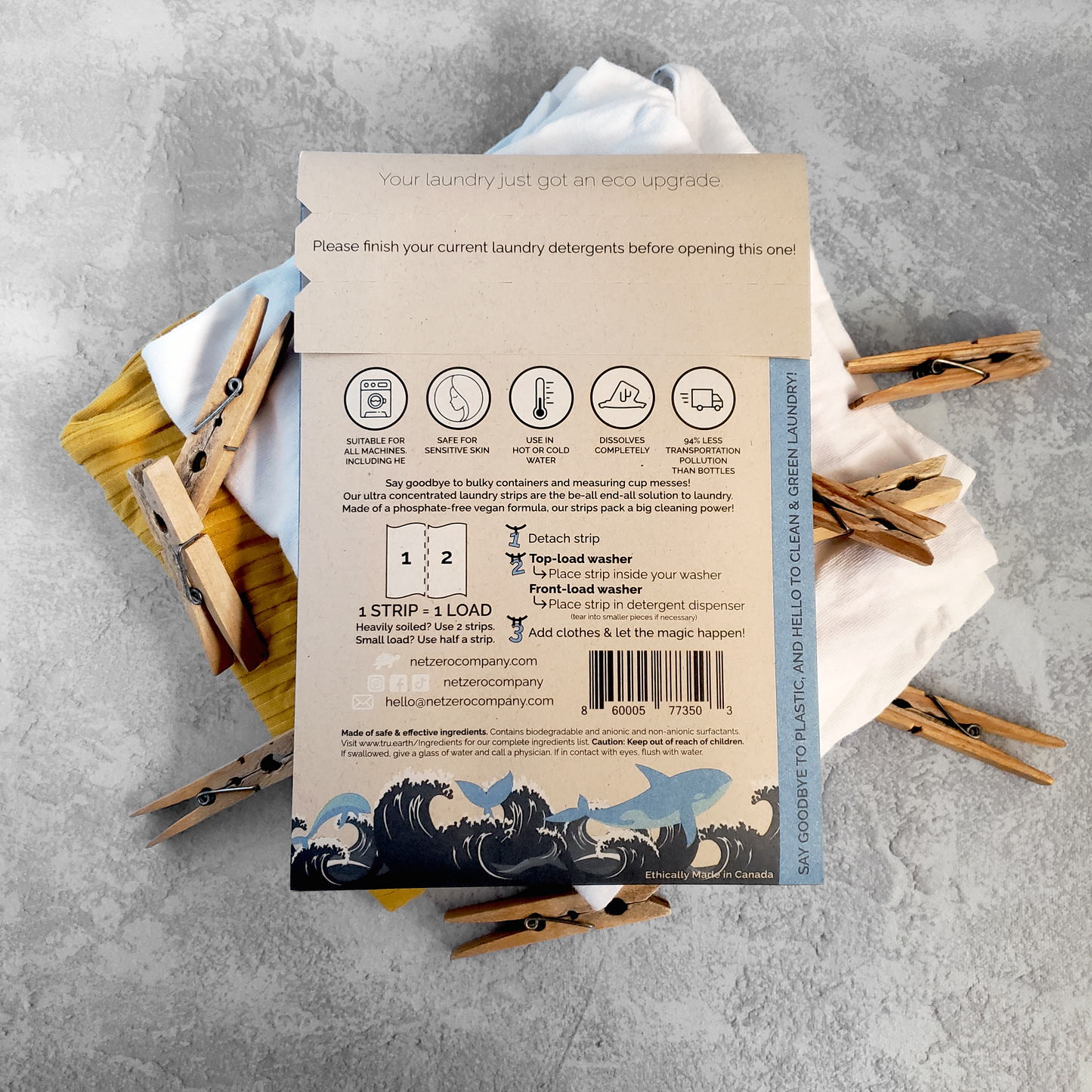 [RETIRED] Laundry Detergent Strips (32 Count) - Fresh Breeze