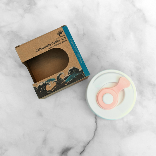 [RETIRED] Collapsible Silicone Coffee Mug (Baby Pink)