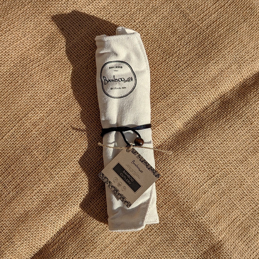 Bamboo Travel Cutlery - Beige