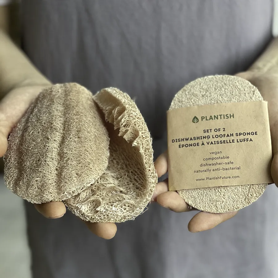 Natural Dish Sponge  Compostable Loofah - The Refill Shoppe