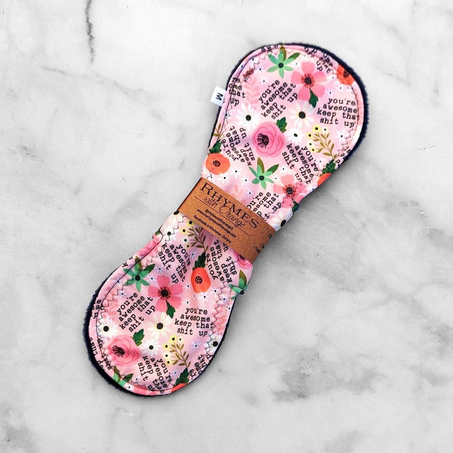 [RETIRED] Reusable Pad, Moderate Absorbency (12 inches) - Sweary Print Options