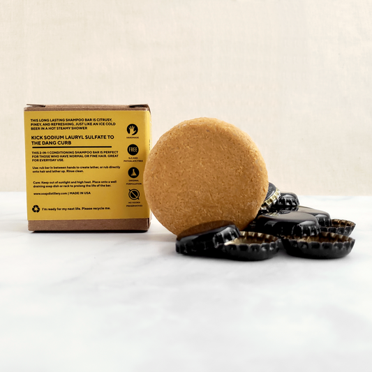 Shower Beer Conditioning Shampoo Bar Box Back