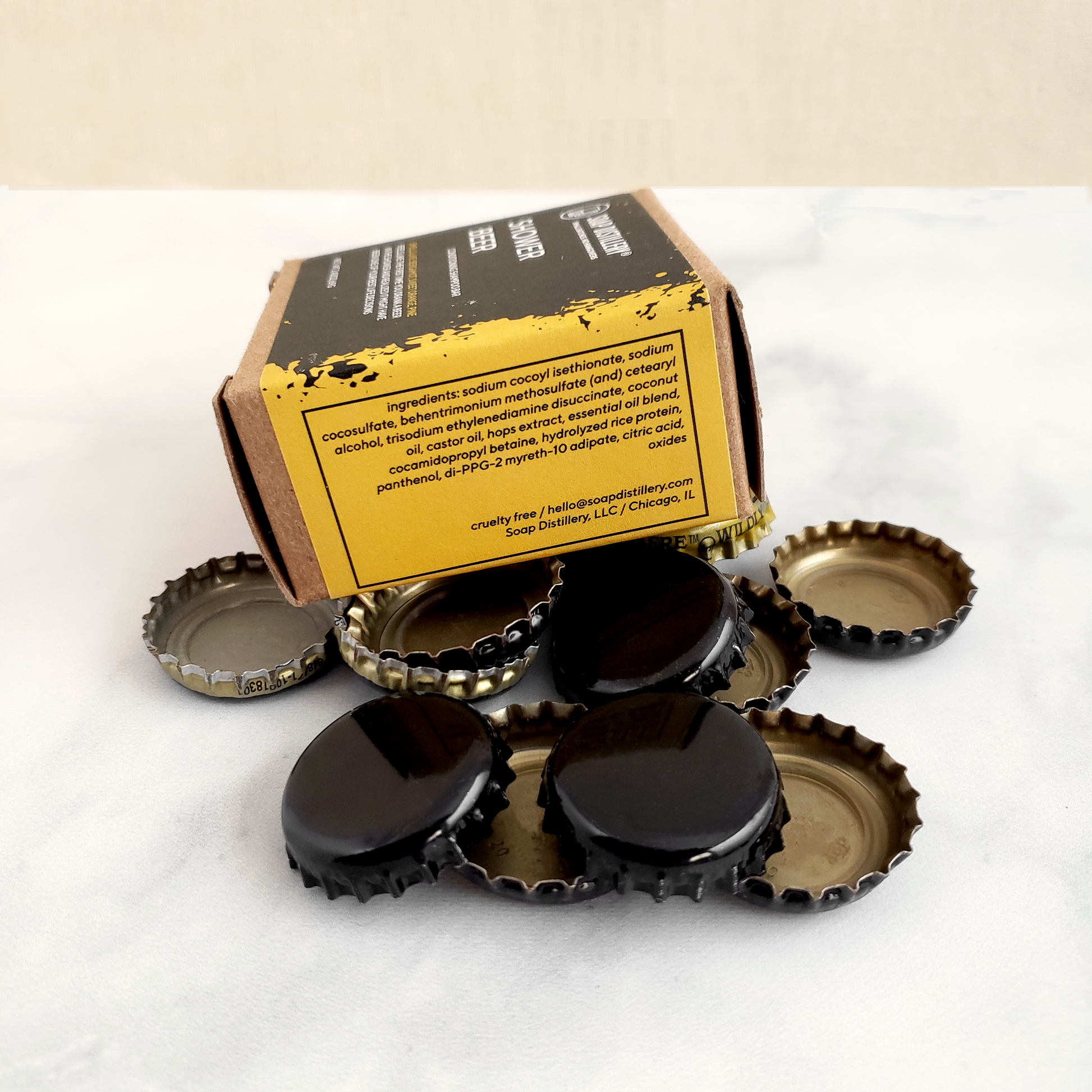 Shower Beer Conditioning Shampoo Bar Box Side