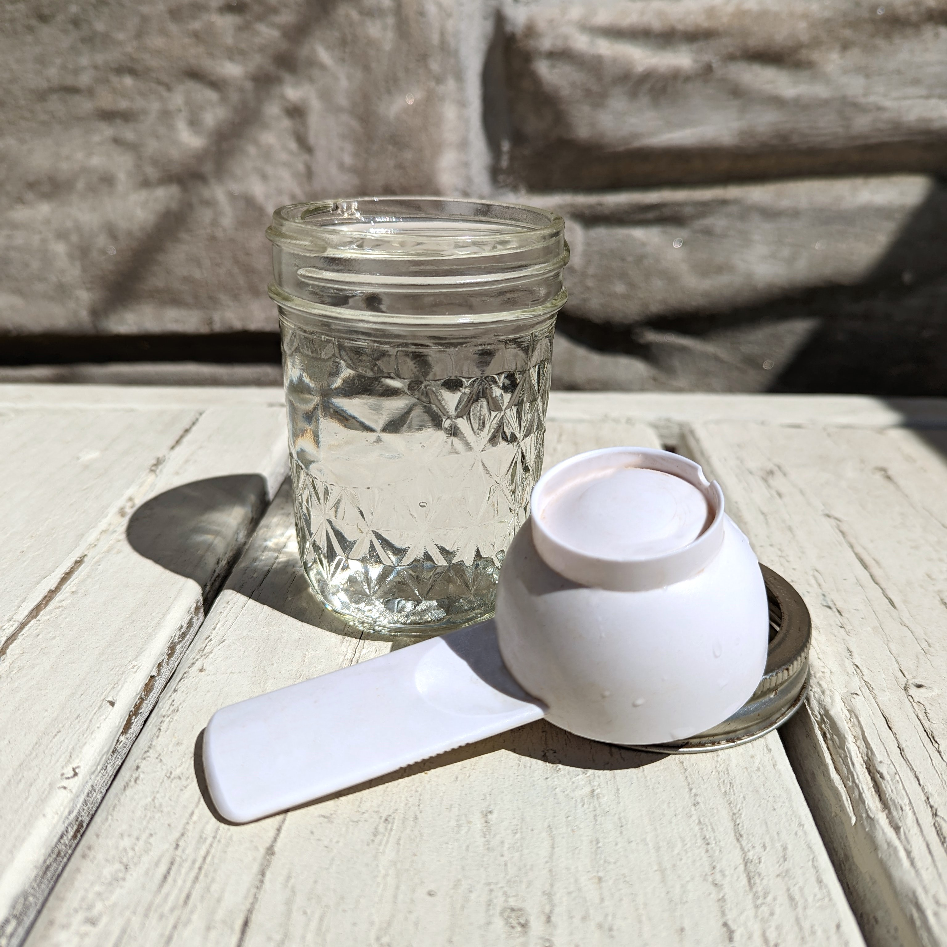 Jar with Measuring Cup